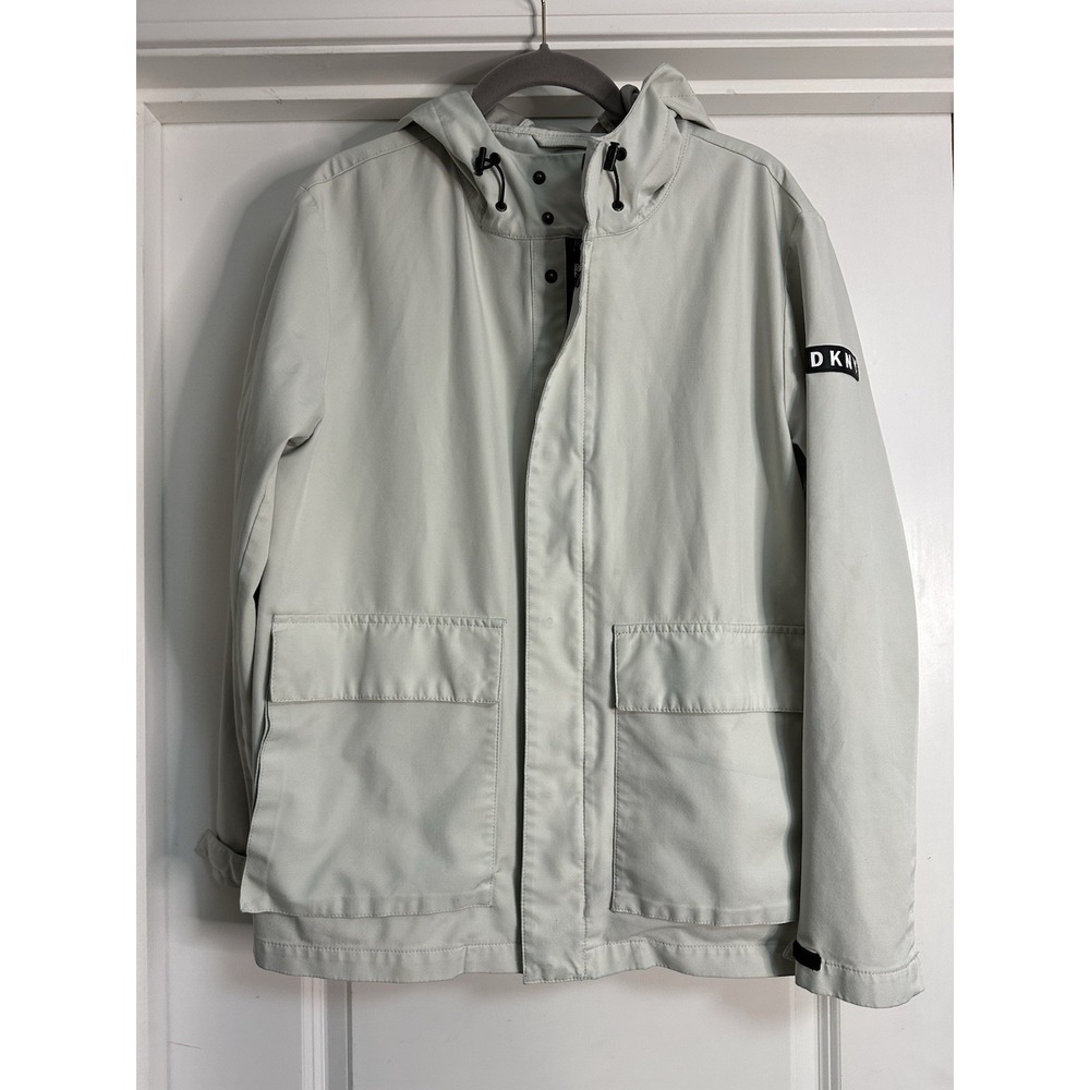 DKNY, Men's Lightweight Performance‎ Jacket/Coat, Off White, Size Medium